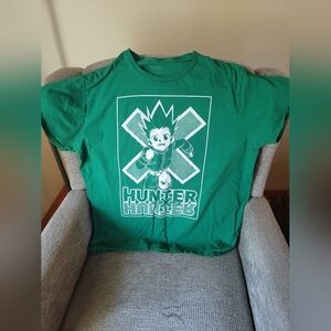 Hunter x Hunter Anime Green Short Sleeve Shirt